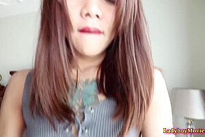 18 Years And Mini Dress In Young Babe Ladyboy Manaw Licked And Nailed