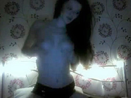 18yo uk college girl eleanor teases strips and masturbates