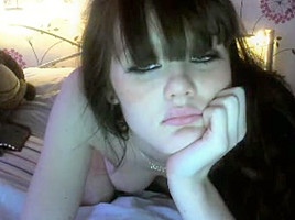 18yo uk college girl eleanor teases strips and masturbates