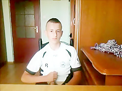 19Young footballer masturbates in her room