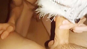 5 - Guy Femboy - Huge Cock Cums In Femboys Mouth