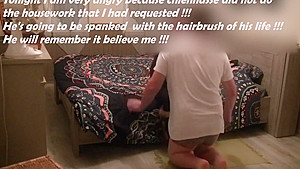 A Good Hairbrush Spanking
