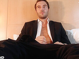 A Str8 Banker In Suit Trouser Made A Porn In Spite Of Him