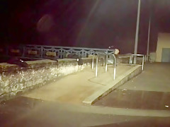 A risked outdoor Lady Boyle crossdresser naked in streets