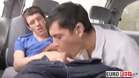 Aaron & Josh Bang Ass Raw In The Car - Aaron & Josh