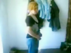 Adorable Arabic lady loves s...