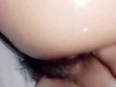 Adventures Of A Hairy And Very Slutty Wife While She Is Finged In The Ass