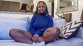 African Casting - Thick Busty Black Babe Busted Open By Fake Producer