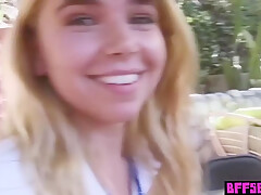 Alexa Grace, Kylie Sinner And Alina West - Teenie Scouts Pounded Their Counselor With A Huge Dildo