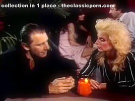 Alexa Parks, Buddy Love, Peter North in two vintageporn studs cum on bimbo's naked boobs