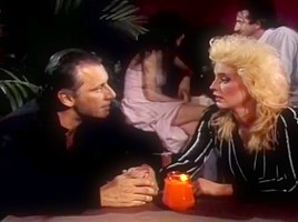 Alexa Parks, Buddy Love, Peter North in two vintageporn studs cum on bimbo's naked boobs