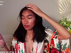 Amateur Asian Webcam Strip Masturbation