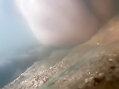 Amateur Nude Beach Footjob With Cumshot