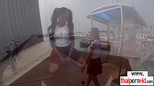 Amateur Thai teen 18+ Cherry In Uniform Fucked B