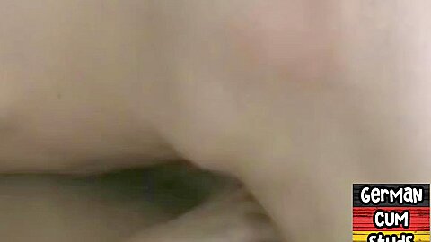 Amateur barebacked German gay fucked and jizzed by BFs cock