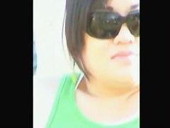 Amateur brunette public upskirt video