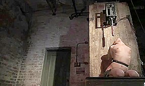Amber Rayne tied up helpless and gets mouth fucked