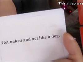 American teens 18+ playing a funny sex game and fucking