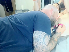 Anal Plug Playing While Licking Clit