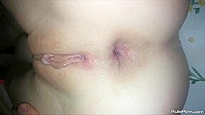 Anal fucking and pussy squirting with teen 18+ girlfriend