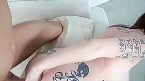 Anal loving hottie gapes her booty for a solid ramming