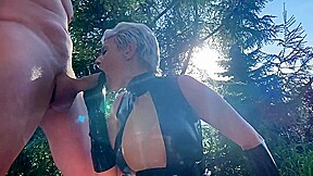 Angel Wicky - Pov Anal Latex Outdoor Threesome Sex