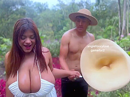 Angie Bravo In Fucks This Man In The Jungle