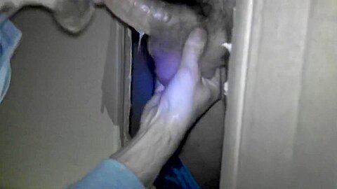 Anon gloryhole suck, rim & fuck from Doublelist side view