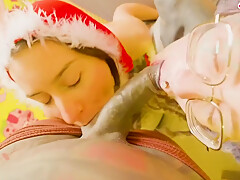 Anuskatzz And Stacy Blooms Christmas Threesome