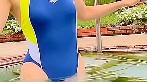 Arai Tsukasa High Cut Speedo Swimsuit