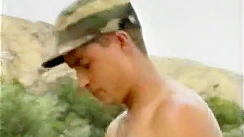 Army guys fucking on jeep