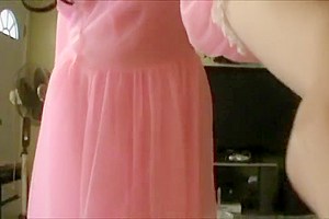 Asian Crossdesser in Pink