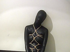 Asian Self Bondage Breathplay