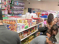 Asian Slave Fucked In Public Market