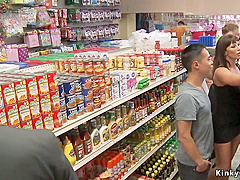 Asian Slave Fucked In Public Market