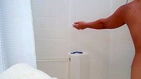 Asian Takes A Shower