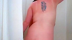 Asian Takes A Shower