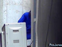 Asian Urinates In Alley