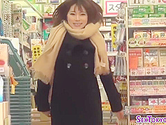 Asian Whore Flashes Panty