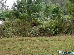 Asian student 18+ Public Peeing
