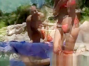 Asian teen 18+ amateur Miko Sinz is by the pool weari