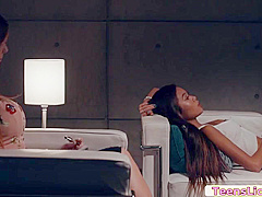 Asian teen 18+ Spreads Her Legs And Let Dani Jense With Vina Skyy