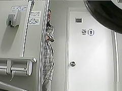 Asian women caught peeing
