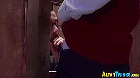Ass Fucking Alter Boy Grinds On Priest