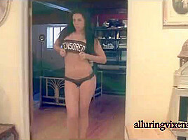 Aura in a sheer top - Alluringvixens