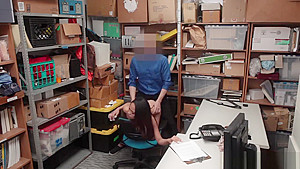 Aurora Winters gets dominate in the office by LPs cock