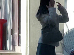 B3D2304-Mature wife who was at the laundromat is with sensitive pussy and squirts