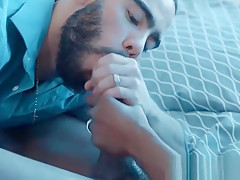 BBC hunk has 69 rimming and anal sex with bearded Latin gay