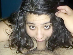 BBW Latina Gives Mind Blowing Head and Swallows My Cum :) - POV Eye Contact