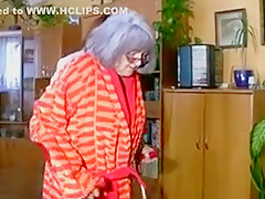 BBW chubby Nurse masturbate with old Granny